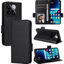 Mays Home1 Xiaomi 14T Pro Için Flip Case Kart Yuvaları Tutucu Cüzdan Pu Deri Yan (Yurt Dışından)