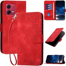 Mays Home1 Motorola Moto G84 5g Için Ayrılabilir El Kayışı ve Kredi ile Flip Case (Yurt Dışından)