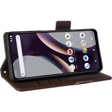 Mays Home1 Blu G54 Yan Toka Pu Deri Manyetik Cüzdan Kart Yuvaları Için Flip Case (Yurt Dışından)