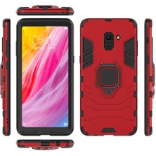 Mays Home1 Halka Araba Dağı Kickstand Kılıf Samsung Galaxy A8 Artı 2018 Metal Halka (Yurt Dışından)