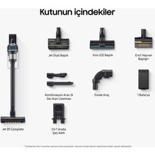 Samsung VS20C8524TB/TR Jet 85 Şarjlı Dikey Süpürge, 210W Emiş Gücü, Dijital Invertör Motor