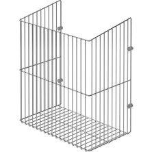 Bej 2 Yıl Paslanmaz Garantili Kapağa Monte Çamaşır Sepeti S-8015 Metal 31 L 35 x 26