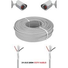 Fury Cctv Kablo Güvenlik Kamera Kablosu 2+1 0.5mm 100M Metre