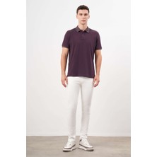 Morven  Erkek Mürdüm Trend Polo Yaka Dynamic Fit T-Shirt