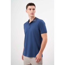 Morven  Erkek Marine Trend Polo Yaka Dynamic Fit T-Shirt