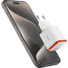 Spigen 30W USB-C Mini Adaptör - PPS / PD 3.0 Destekli Hızlı Şarj Aleti iPhone & Android & iPad & MacBook Type-C EE301 White - ACH08449