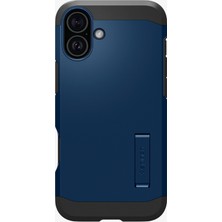 Spigen iPhone 16 Kılıf Tough Armor AI MagFit MagSafe özellikli Navy Blue - ACS08217