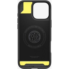 Spigen iPhone 16 Pro Kılıf Rugged Armor MagFit MagSafe özellikli Matte Black - ACS08115