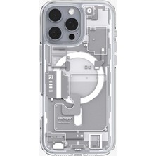 Spigen iPhone 16 Pro Max Kılıf Ultra Hybrid MagFit MagSafe özellikli Zero One White - ACS08005