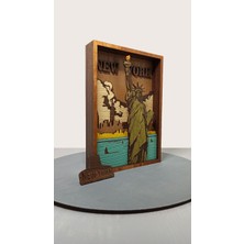 Wood-X Ahşap Mdf Çok Katmanlı Özgürlük Anıtı Dekoratif Tablo