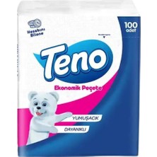 Teno Peçete 22,5 cm x 26,5 cm % 100 Selüloz 2 Koli 64 Paket