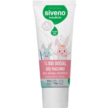 Siveno %100 Doğal Diş Macunu Bebek ve Çocuk İçin Karışık Meyve Aromalı Florürsüz 50 ml