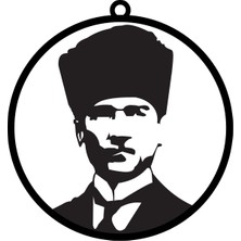 İglii Metal Atatürk Araba Dikiz Ayna Süsü Oto Aksesuar