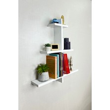 Mudesa Duvar Rafı Kitaplık Duvara Monte Kitap Rafı Modern Dekoratif Pratik Şık Raf Ev Dekorasyonu