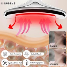 Robeve Yüz ve Boyun Masaj Aleti Ems Cihazı (Gıdı,sarkma,kırşıklık) Güzellik Cihazı 3 Programlı Yüz Masaj Aleti Sıkılaştırıcı Masaj Aleti Kırşıklık Giderici Masaj Aleti Isıtmalı Masaj Titreşimli Masaj Aleti