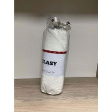 Clasy Ranforce Lastikli Çarşaf Seti Çift Kişilik 180X200 Minel Ekru