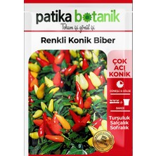 Patika Botanik 200 Adet Renkli Konik Biber Tohumu