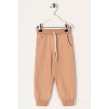 Bel Paca Lastikli Bej Renk Erkek Çocuk Esofman Tek Alt