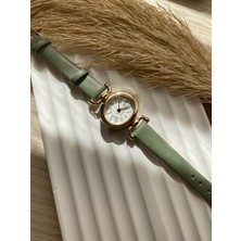 Quartz Retro Minimal Vintage Deri Kordon Kadın Kol Saati Kelebek Model
