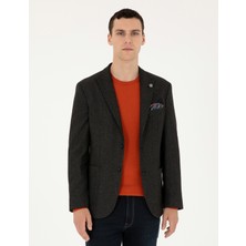 Pierre Cardin Erkek Siyah Slim Fit Ceket 50292174-VR046
