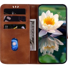 SZY Mall Infinix Akıllı 8 Kickstand Manyetik Cüzdan Kabartma Lotus Için Flip Case (Yurt Dışından)