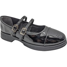 Çiğdem Kundura Mystil Azure Glow Rugan Kadın Ayakkabı - Siyah-Rugan - 36