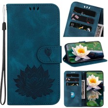 SZY Mall Infinix Sıcak Flip Manyetik Kickstand Kabartma Lotus Çiçek Için Flip Case (Yurt Dışından)