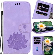 SZY Mall Onur X9A Cüzdan Kabartma Lotus Çiçek Kickstand Manyetik Için Flip Case (Yurt Dışından)