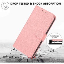 SZY Mall Telefon Kılıfı Için Xiaomi Poco M6 4g Litchi Desen Flip Folio Kart Yuvaları Pu (Yurt Dışından)