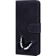 SZY Mall Oneplus Nord Ce4 Lite Için Flip Case Cüzdan Renk Baskılı Kelebek Flip (Yurt Dışından)