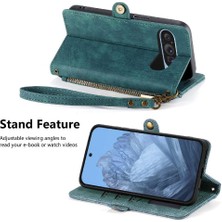 SZY Mall Google Piksel 9 Pro Xl Flip Kapak Için Flip Case Darbeye Basit Iş (Yurt Dışından)