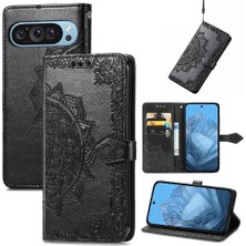 SZY Mall Google Piksel 9 Pro Xl Için Flip Case Zarif Desen Darbeye Basit (Yurt Dışından)