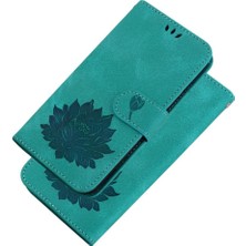 SZY Mall Infinix Sıcak Flip Manyetik Kickstand Kabartma Lotus Çiçek Için Flip Case (Yurt Dışından)