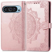 SZY Mall Google Piksel 9 Pro Xl Için Flip Case Zarif Desen Darbeye Basit (Yurt Dışından)