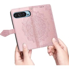 SZY Mall Google Piksel 9 Pro Xl Için Flip Case Zarif Desen Darbeye Basit (Yurt Dışından)