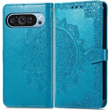 SZY Mall Google Piksel 9 Pro Xl Için Flip Case Zarif Desen Darbeye Basit (Yurt Dışından)