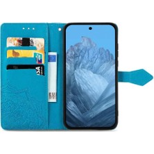 SZY Mall Google Piksel 9 Pro Xl Için Flip Case Zarif Desen Darbeye Basit (Yurt Dışından)