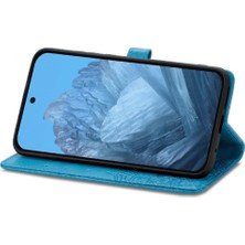 SZY Mall Google Piksel 9 Pro Xl Için Flip Case Zarif Desen Darbeye Basit (Yurt Dışından)