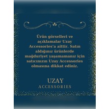 Uzay Accessories 316L Paslanmaz Çelik Van Cleef Yonca Bileklik Altın-Beyaz