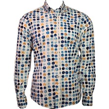 Campione 1709336 Erkek Desenli Gömlek Orange