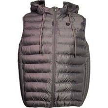 Campione 3429801 Erkek Kapşonlu Yelek Grey