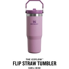 Stanley The IceFlow Flip Straw Pipetli Termos Bardak 0,89 LT Lila