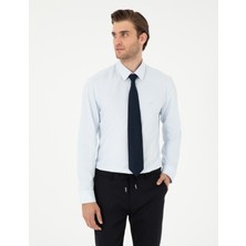 Pierre Cardin Erkek Açık Mavi Slim Fit Uzun Kollu Basic Gömlek 50297903-VR003