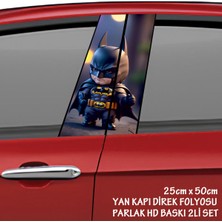 Fresh Yarasa Çocuk Renkli Baskılı Folyo Kaplama - 2li Kapı Direkleri Için Sticker Modifiye