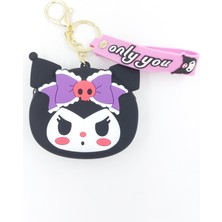 Kuromi Silikon Cüzdan Aynalı Tarak Hediyeli