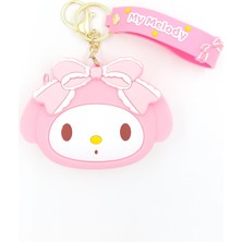 My Melody Kuromi  Silikon Cüzdan Aynalı Tarak Hediye