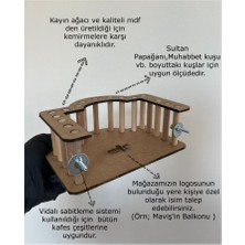 Paks Pet Kişiye Özel Kuş Balkonu İsim Yazılabilen Ahşap Kuş Oyuncağı