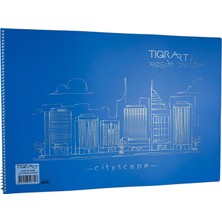 Tigra 35X50 Pp Kapak 25 Yp Resim Defteri - Mavi