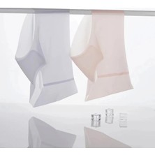 Sweet Sauna Dikişsiz Ultra Ince Buz Ipek Külot Mikro Şeffaf Elastik Nefes Alabilen Lazer Kesim Elastik Iz Yapmaz Külot Korse