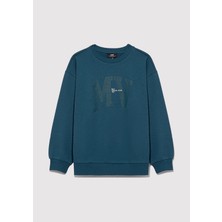 Mavi Mv Logo Baskılı Kapüşonlu Yeşil Sweatshirt6S10054-70754